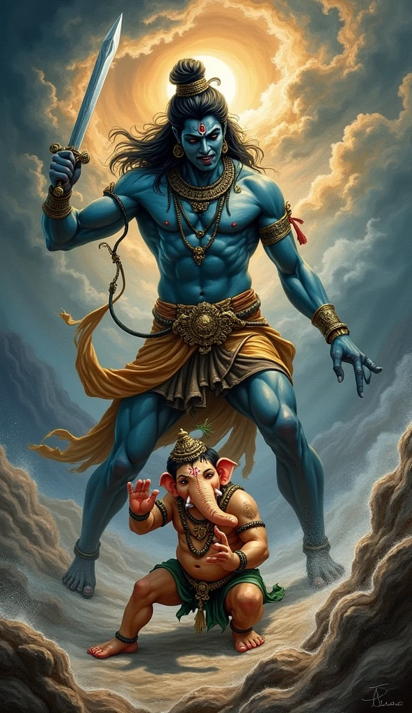 Shiva beheaded Ganesha in anger!