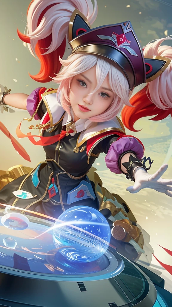 best quality, tmasterpiece,Ultra-high resolution,Clear face,(Reality:1.4),ferpect lighting,(upper body shot), (photorealistic:1.50), anime wallpaper, Guviz style artwork, cover-up fantasy up to magic , by Yang J, Guviz, beautiful artwork illustration, beautiful digital artwork, beautiful digital illustration, Li Song, beautiful anime portrait, art style in Beauvot,