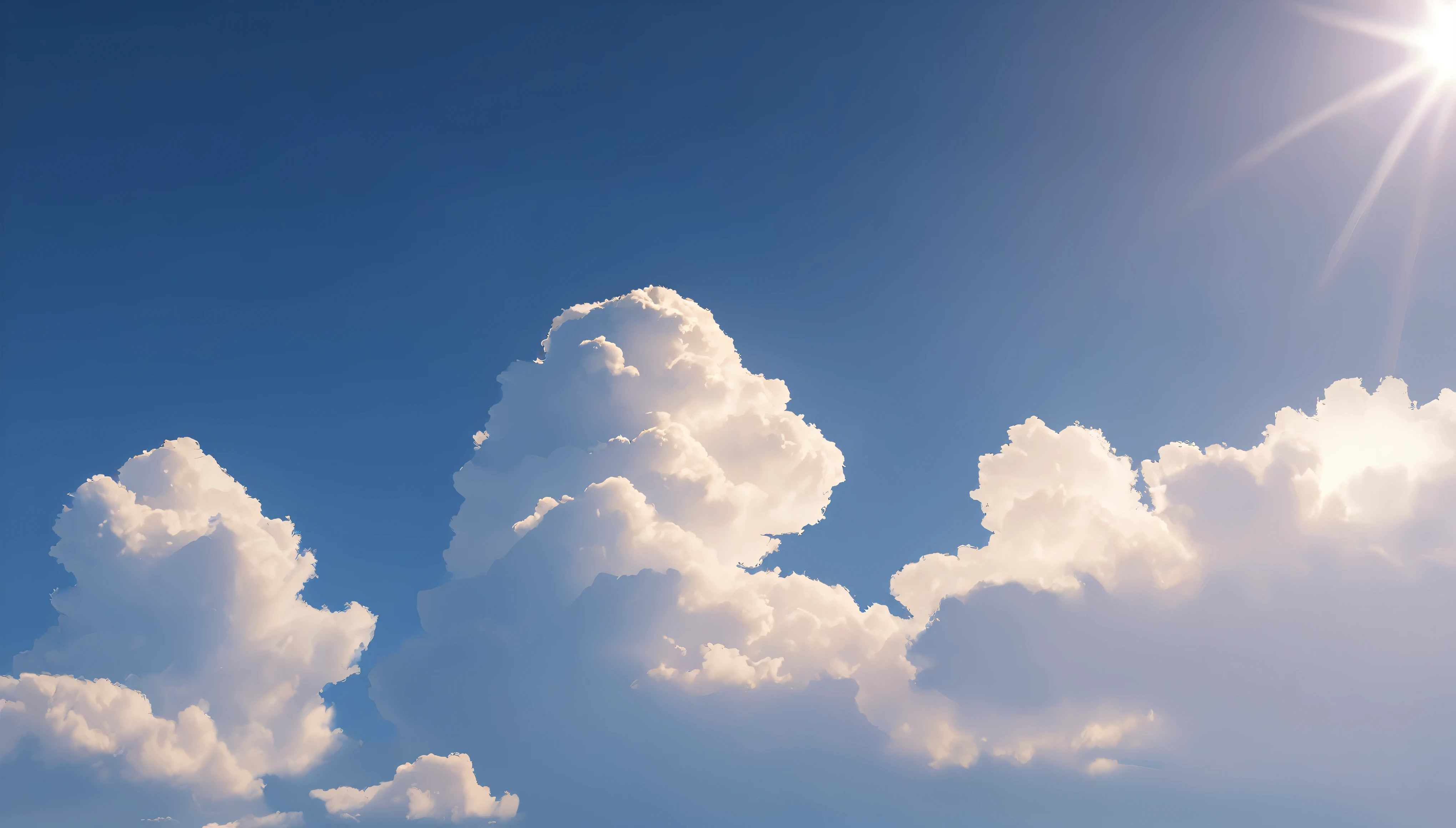 Summer sky,sunny,Daytime, (Highest quality,4K,8k,High resolution,masterpiece:1.2),Very detailed,(Realistic,photoRealistic,photo-Realistic:1.37),High resolution,超High resolution,Studio Lighting,Vibrant colors,Professional