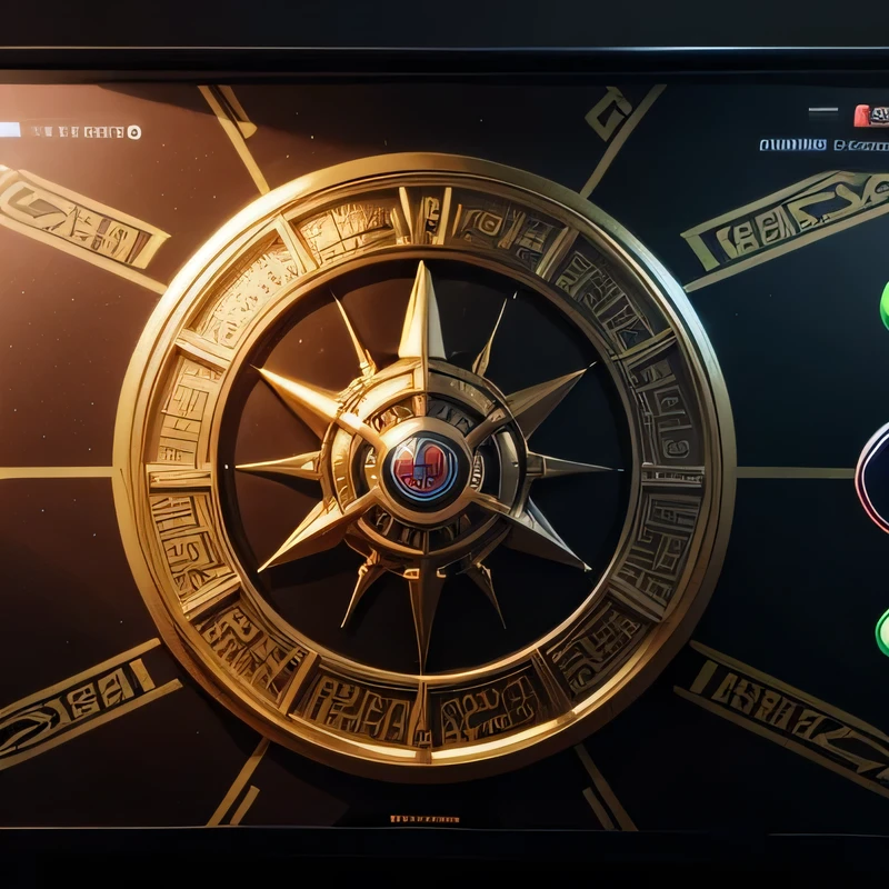 logo for a gaming championship platform with a representation of the titan Chronos from Greek mythology in the background, with nothing written