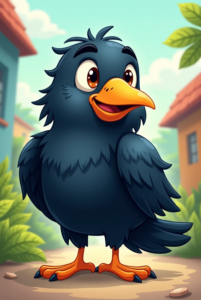 cartoon type crow