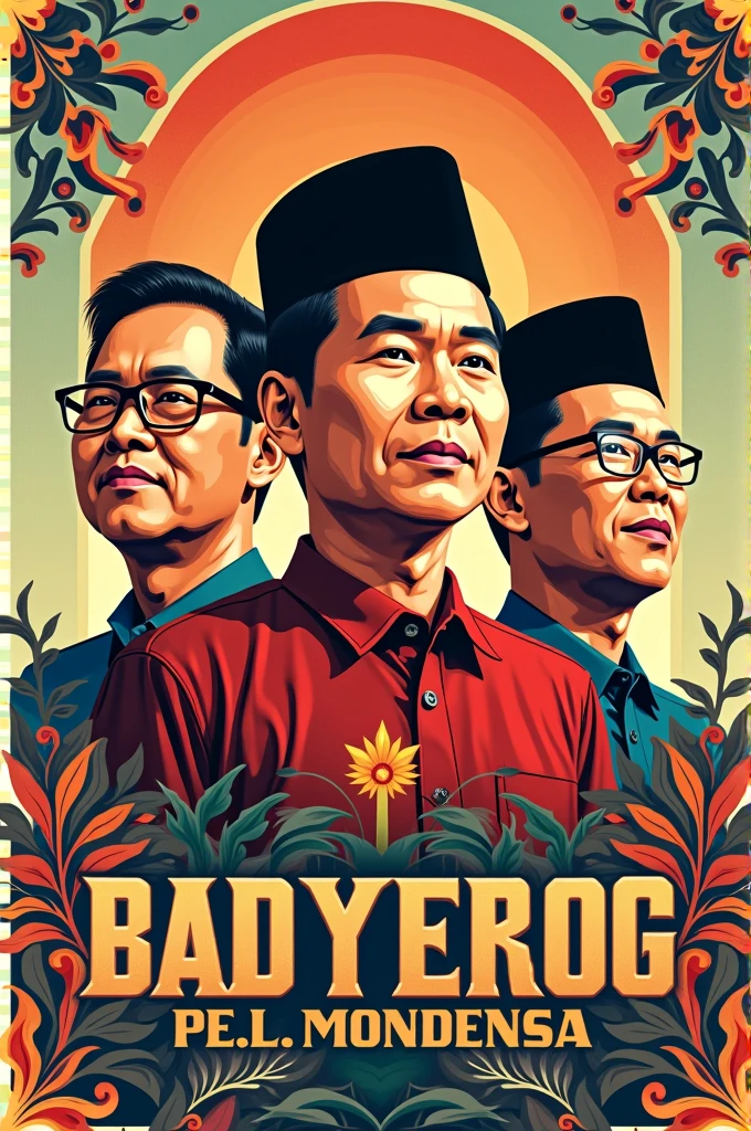 Indonesian election poster 3 people
