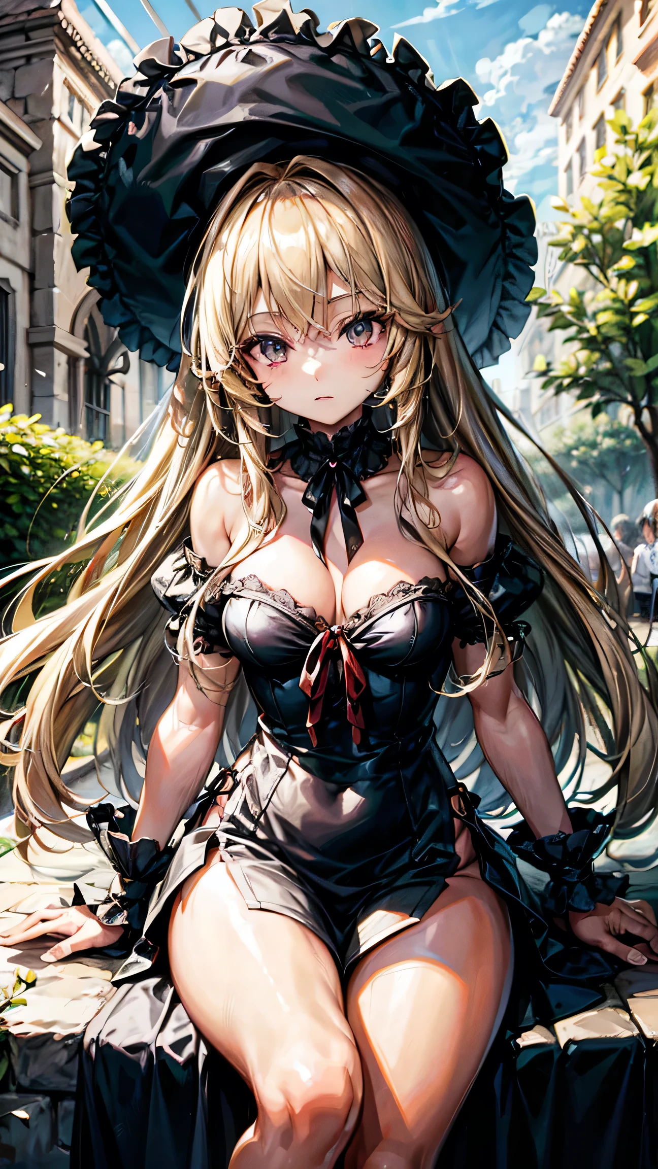 Blonde long hair Marisa Oriental Project beautiful girl