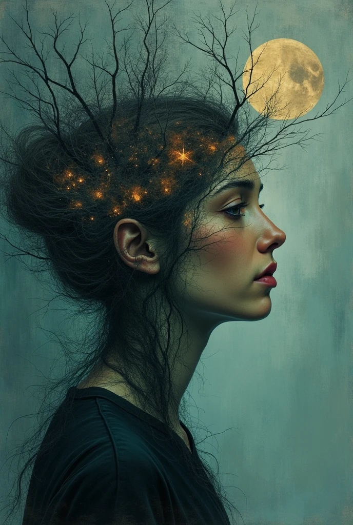 Mental illness poster illustrations