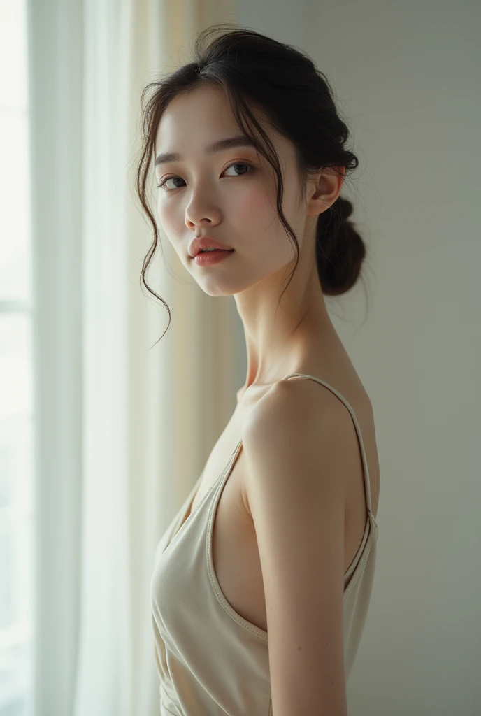 young woman, model, thin, pale,,fotoshooting, Queen