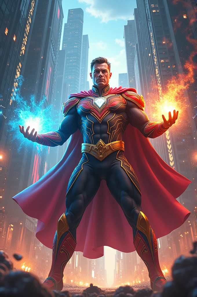 Superhero with music powers