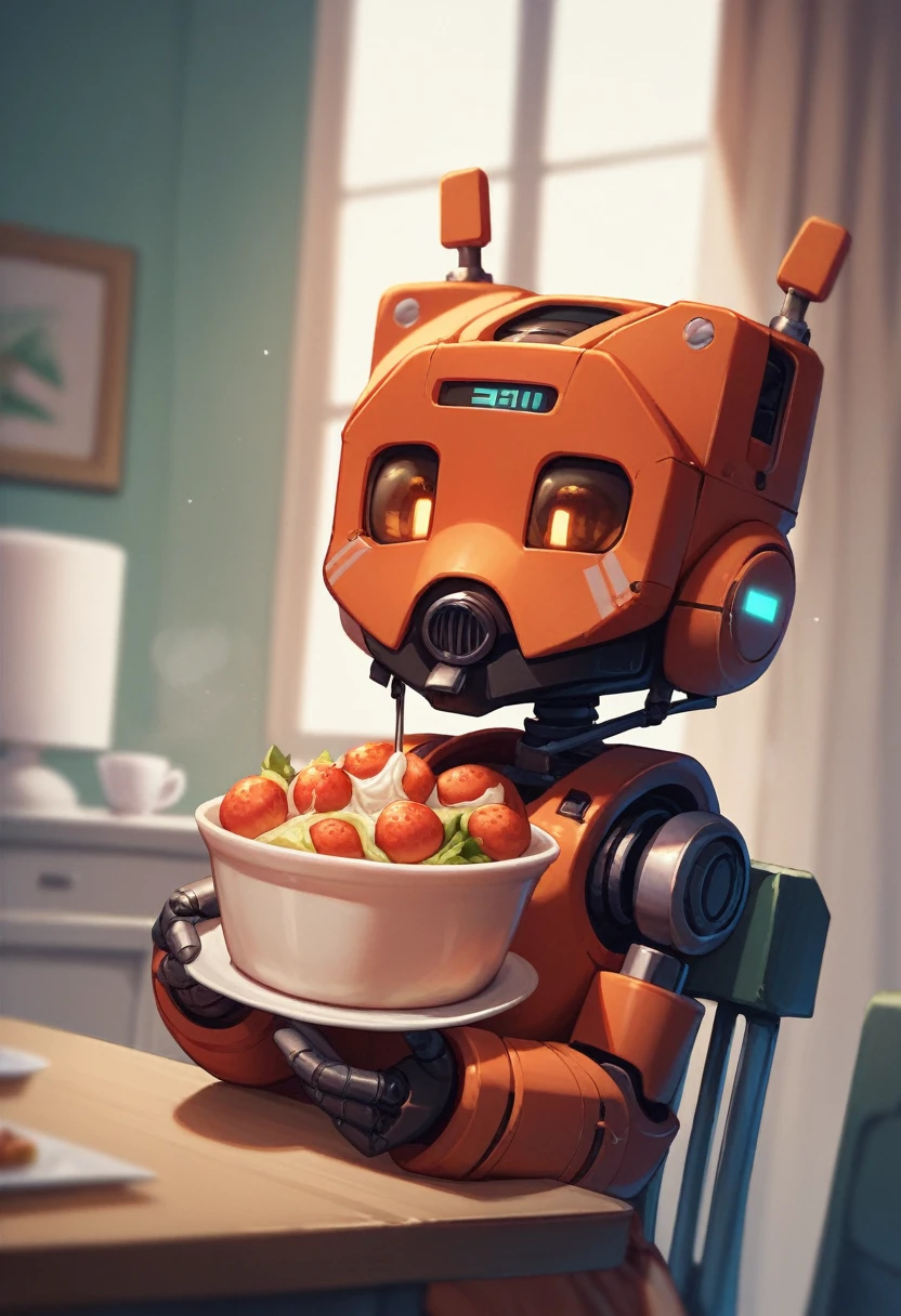 droid, robot, Having a bad allergic reaction to a new food
