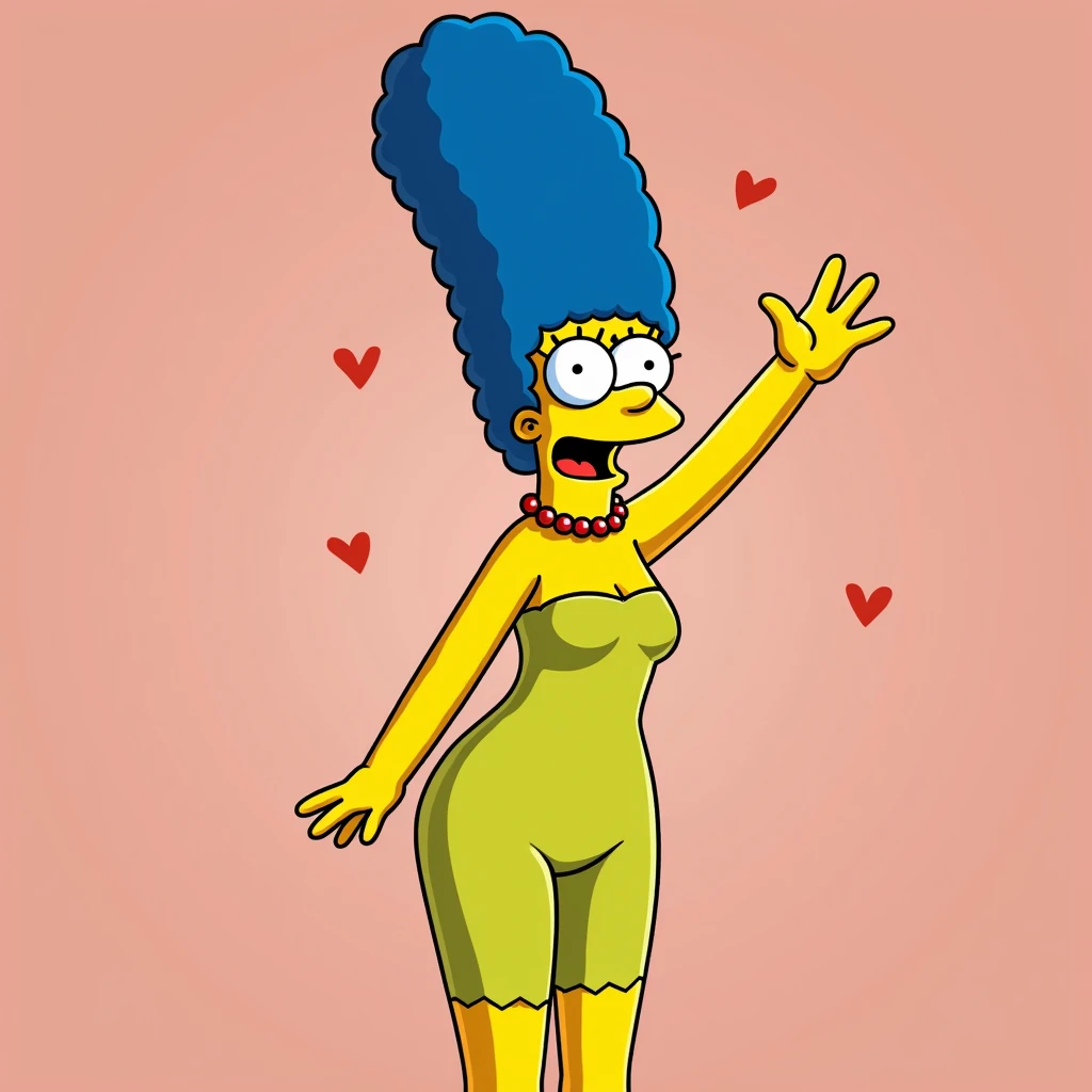 (cheered up) Marge Simpson nude