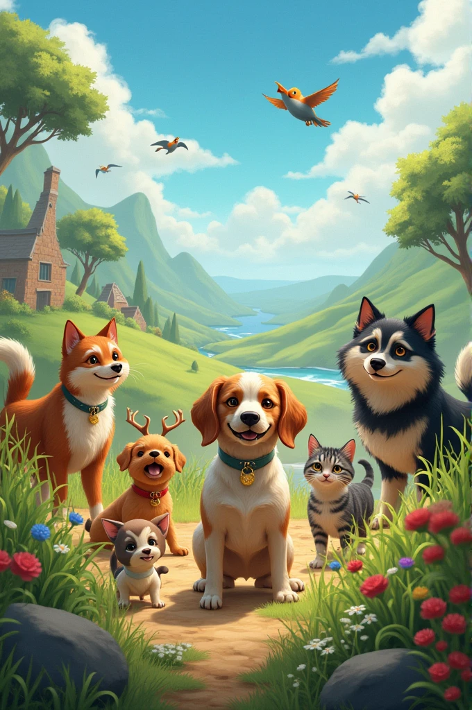 On the animal adventure, let's go!
With our furry and feathered friends, you know,