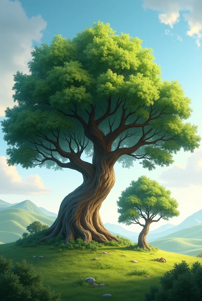 make 2 trees, one bigger, the other smaller