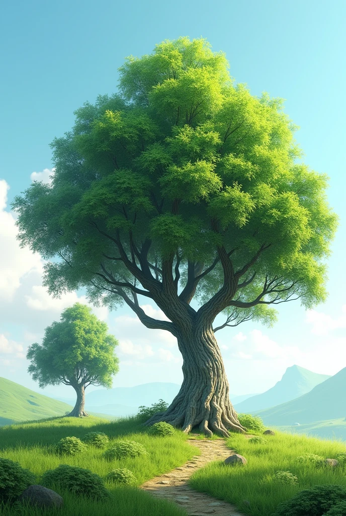 make 2 trees, one bigger, the other smaller