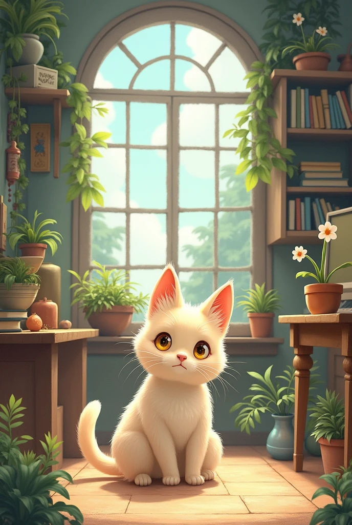 Lìtten in studio ghibli style