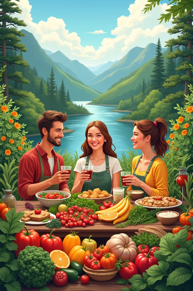 Create a cover picture including Northern Organic Delights