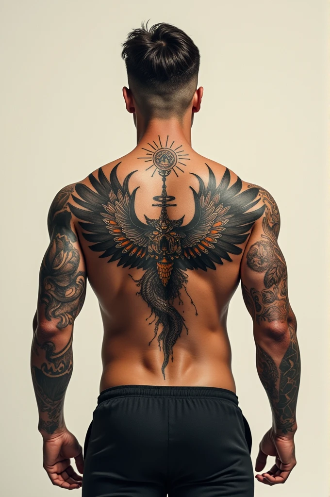 Tattoo design on chest