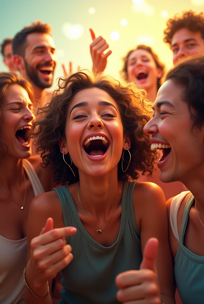 Laughing people