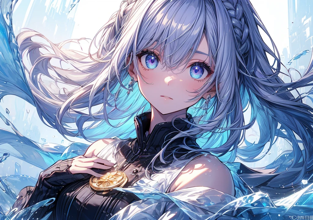 (masterpiece,Highest quality,High resolution,Super fine,Ultra high definition,High-resolution model,accurate,Complex,High detail,Very detailed,Winner of numerous awards,Anatomically correct,Perfect Fingers,Official Art,Real,HD,8k:1.4),(One Girl,solo,Wizard's attire,Ideal body proportions,Frozen Lake Background,squat:1.3),Detailed magic circle,Beautiful lake,Hair blowing in the wind,A magical winter atmosphere,Natural light,Light dispersion,High Quality Shadows,Shadows cast on face and surroundings,Unfocused gaze,(Glowing Skin,Textured skin,Detailed face,Delicate expression,Very detailed虹彩のある紫色のグラデーションの目,Highlight Eyes,shiny lilac hair,Long Straight Hair,Bangs braids,Very detailed白と青色を貴重とした金属製の髪飾り:1.2),(Very detailed控えめな魔法使いのゆったりとしたローブ,Very detailedFrozen Lake Background:1.4),sunset,Soft Light,(Gentle shades of white, blue, yellow and pink,Deep colors:1.2),sharp lines,Detailed depiction,Very detailed背景,Halo,Cowboy Shot,Wide angle,Overlooking,Three-part method,