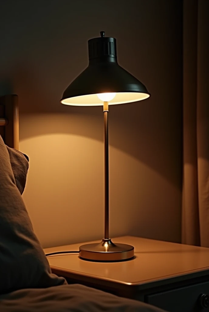 lamp with semi-direct cone light standing cell phone photo quality very very low