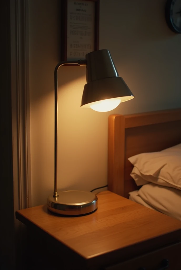 lamp with semi-direct cone light standing cell phone photo quality very very low