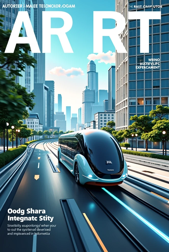 Cover majalah Kereta tanpa rel atau autonomous rail rapid transit (ART) di ikn Indonesia