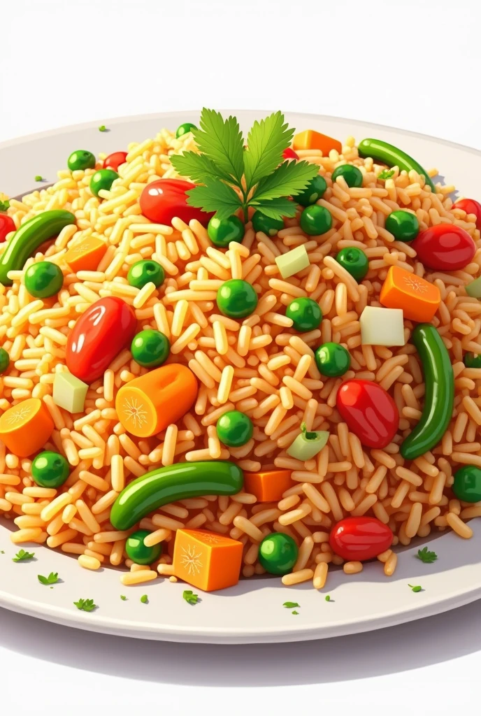 Drawing of veg pulao