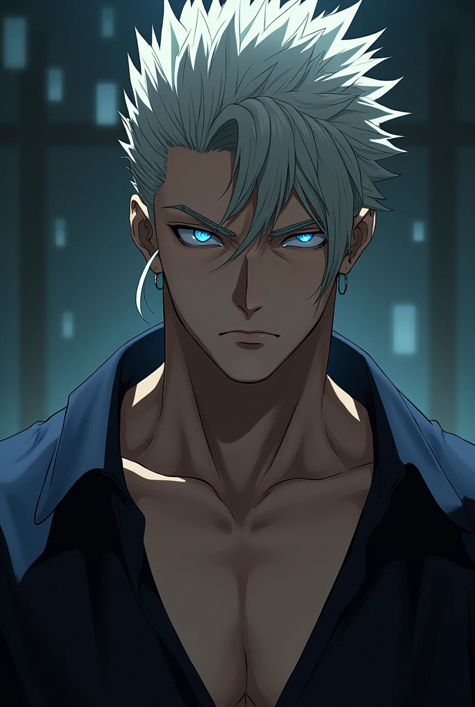 Gojo in hot pics in shirt less 
