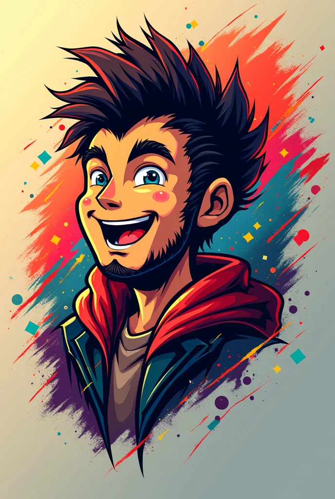 Make a cool and eye catching logo for a profile pic of my account, the name is Comikhead