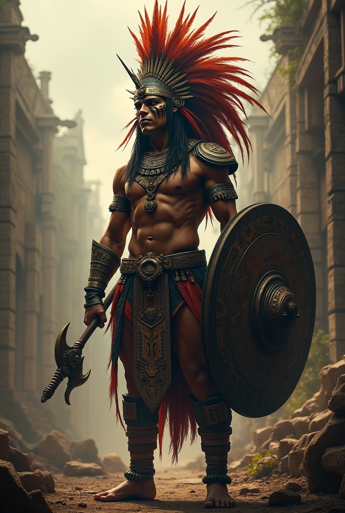 Aztec warrior + death