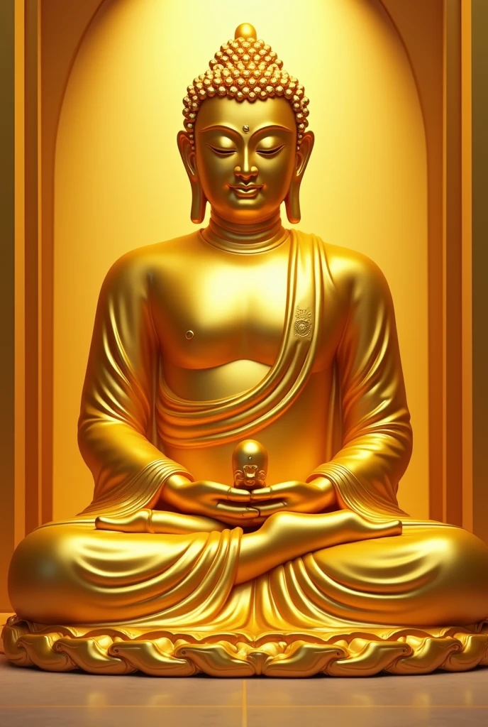 Yellowish Buddha image