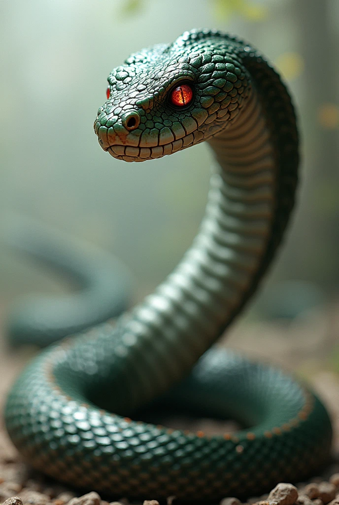 Snake with red eye