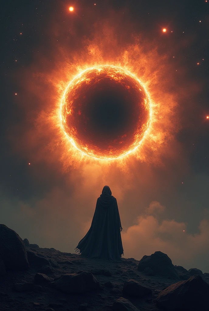 One astronod watch black hole 
in the disslove massive sun