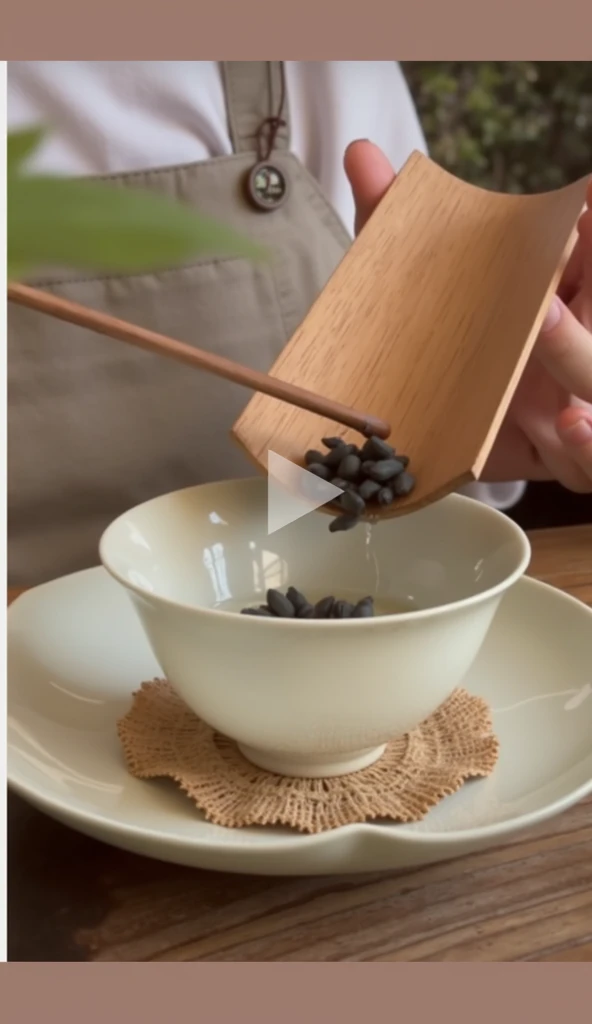 Put green tea leaves into a small ceramic teacup,Very detailed,HD,Clear details
