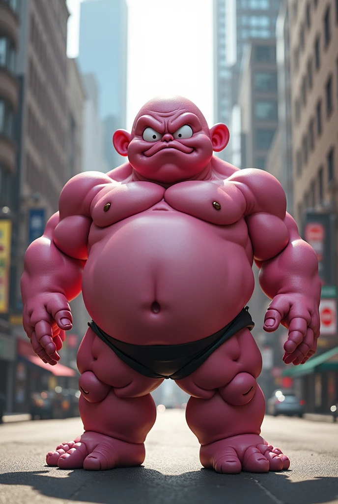 The character Majin Buu in real life makes it more realistic