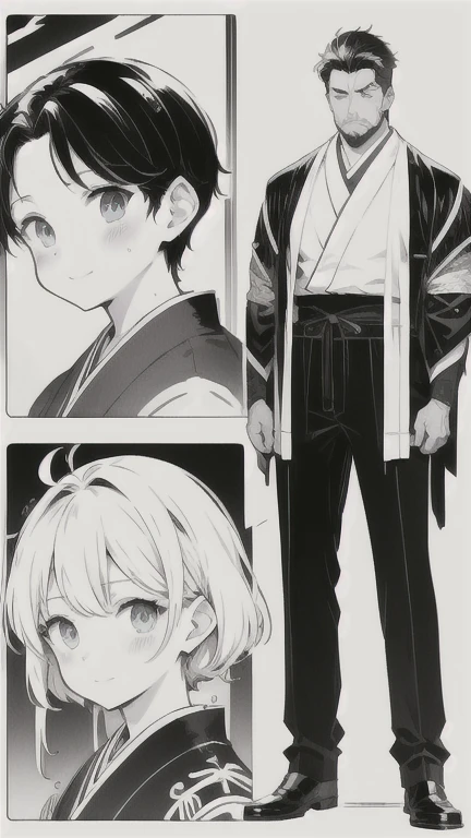 (masterpiece, Highest quality:1.2), Comic no Chrome、Japanese Manga