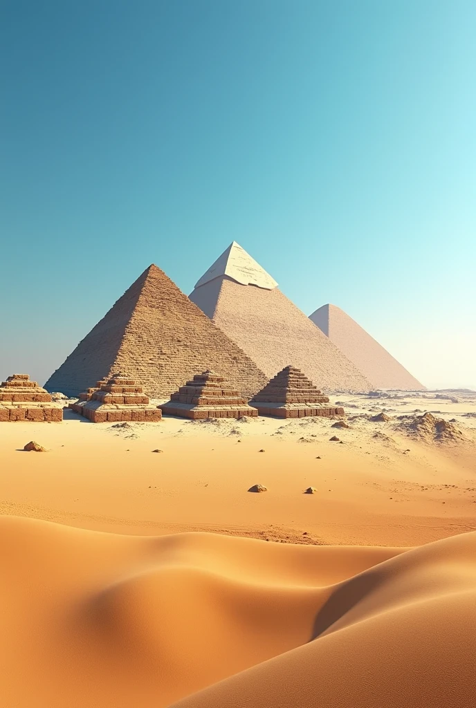 Pyramid of gaza day background