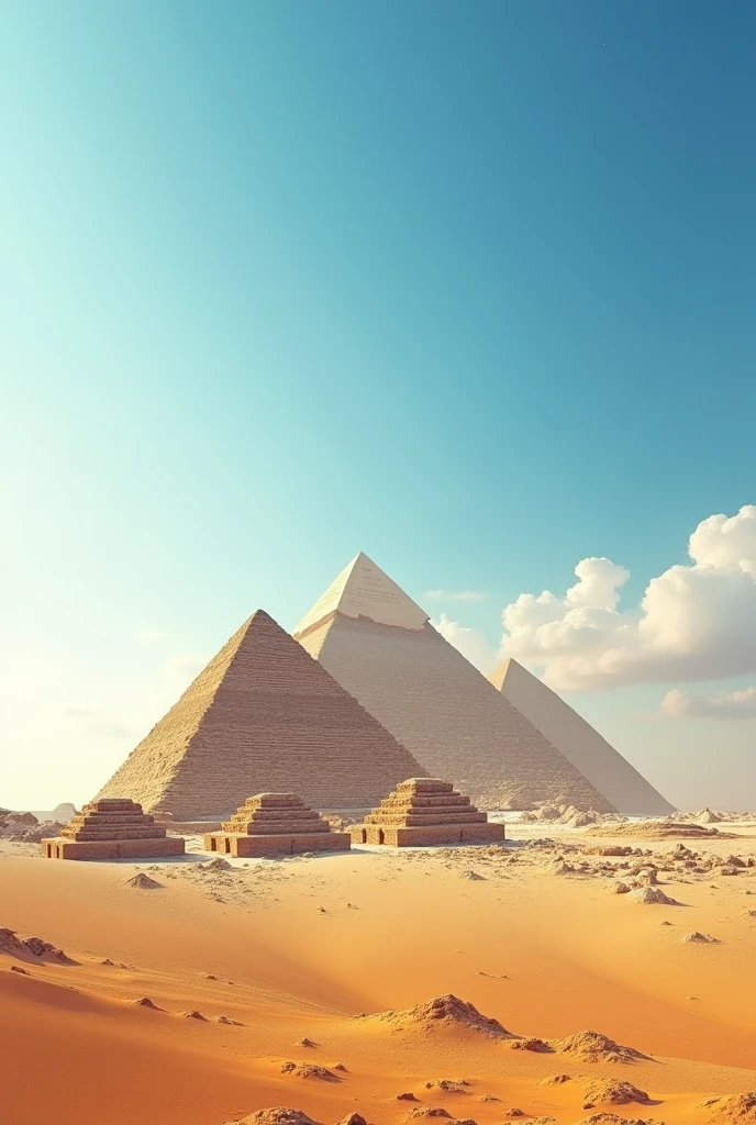 Pyramid of gaza day background