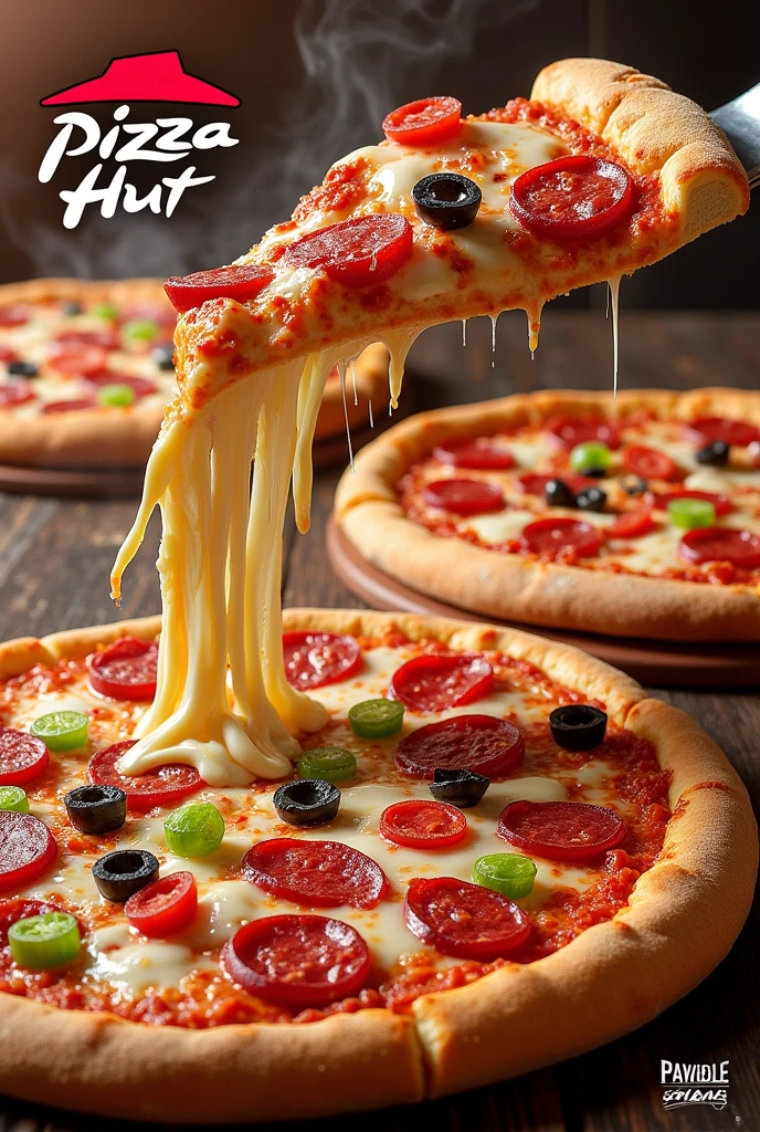 Create different poster of menu for pizza hut