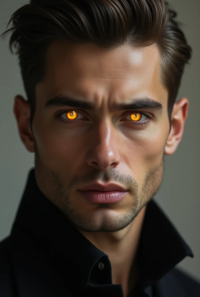 A man with golden eye