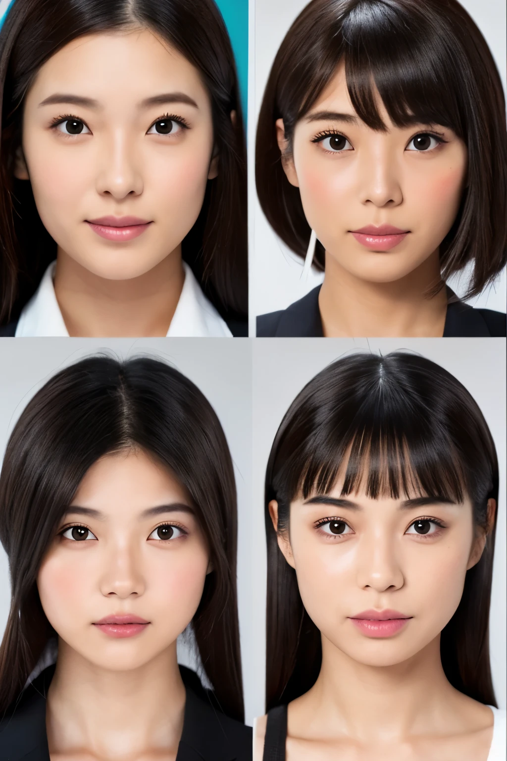 Female、Half Japanese and half Indonesian、Individuality、Facial Variations