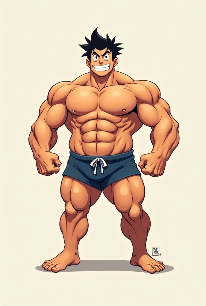 Shinchan has big muscles