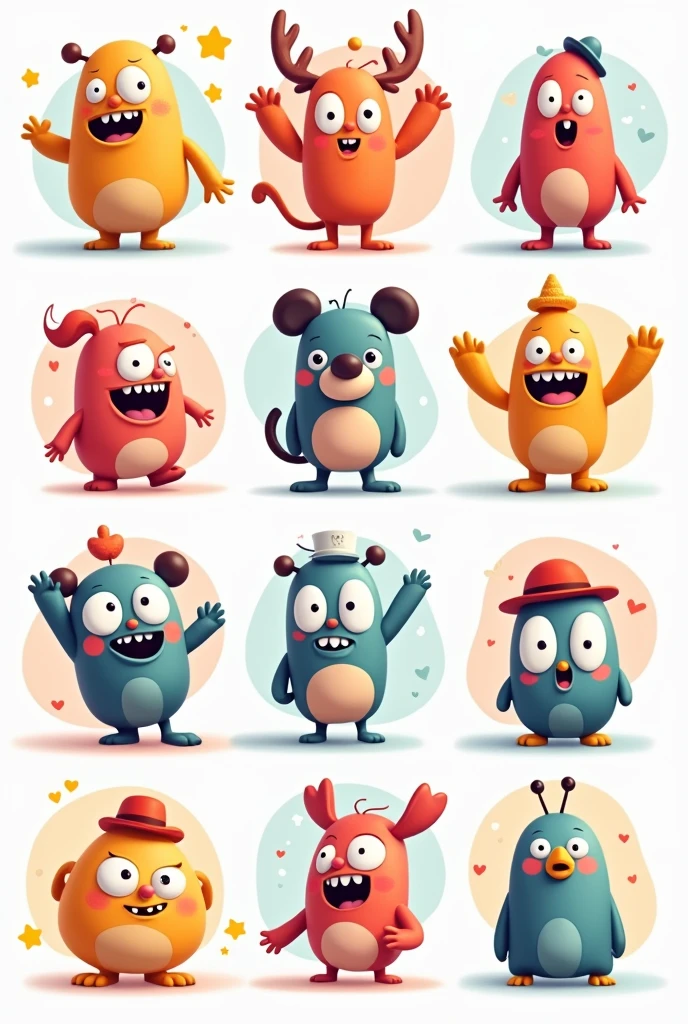 create cartoon icons