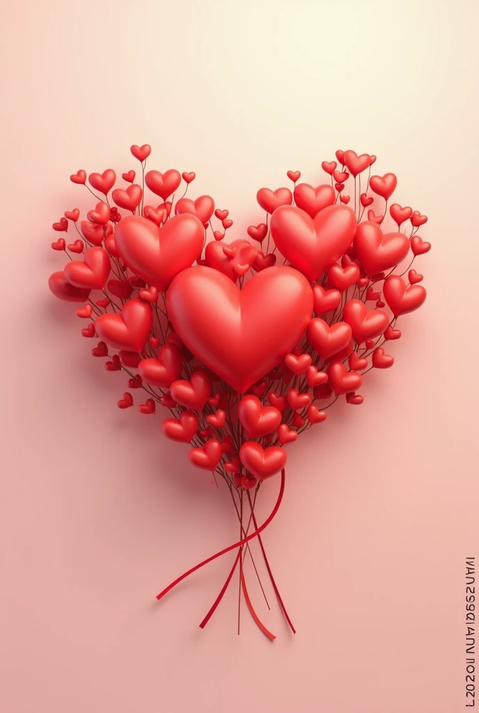 Several hearts written 13 years of marriage of love and commitment In Portuguese do not put a couple in the image