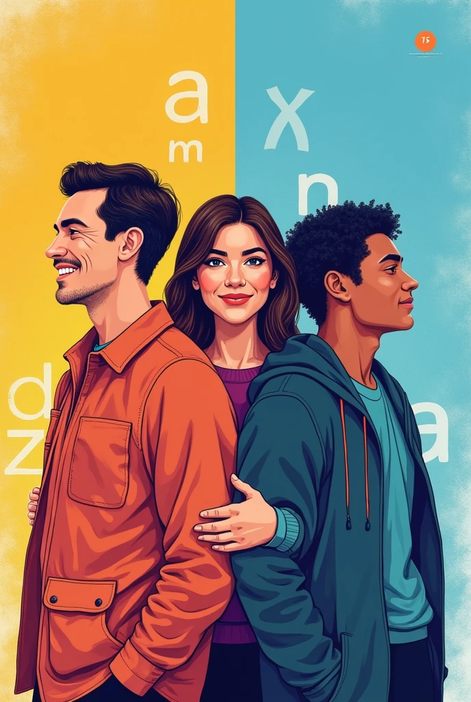 create an easy cover for a podcast about generational differences x, y y z