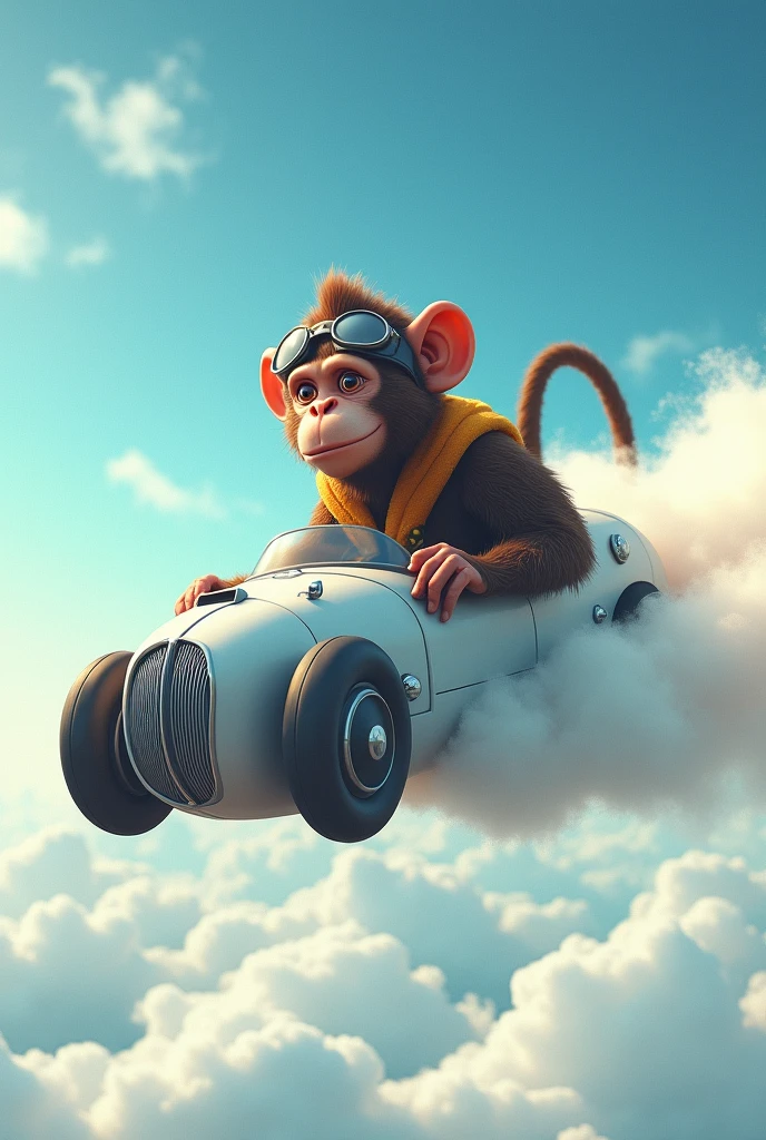  Monkey in sky driving car