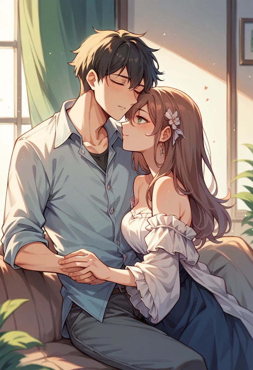couple anime romantic, size gap