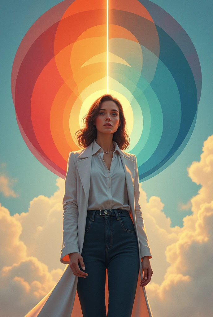 make a picture of a woman who has many circles of dreams of becoming a doctor, jaksa