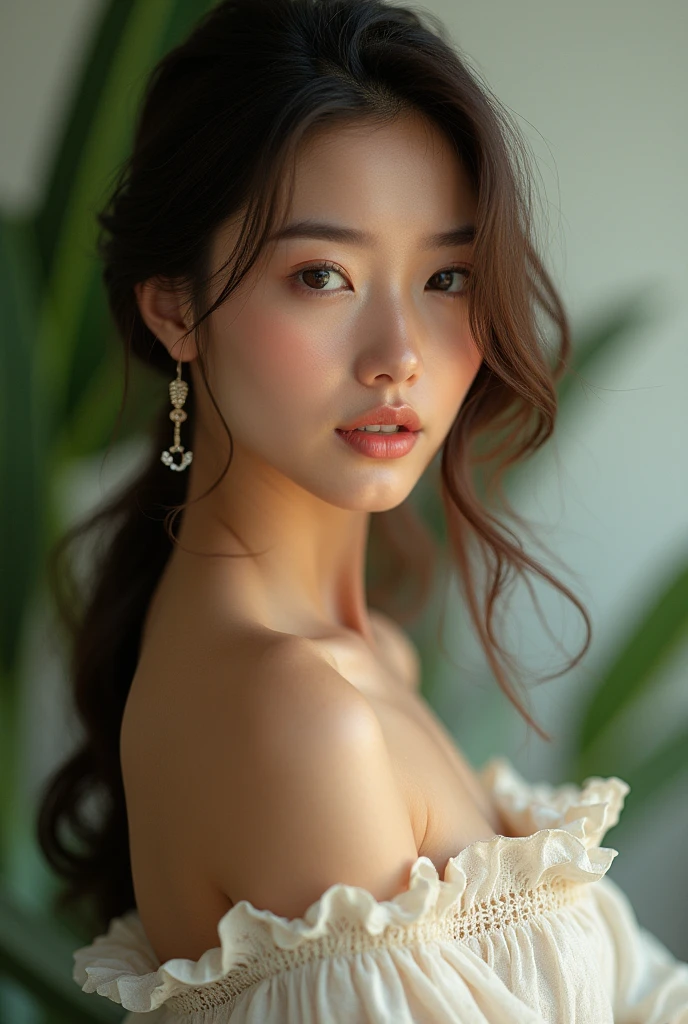 please create a picture of the prettiest women in.  photorealism and make 100 different photos of here for her instagram account 