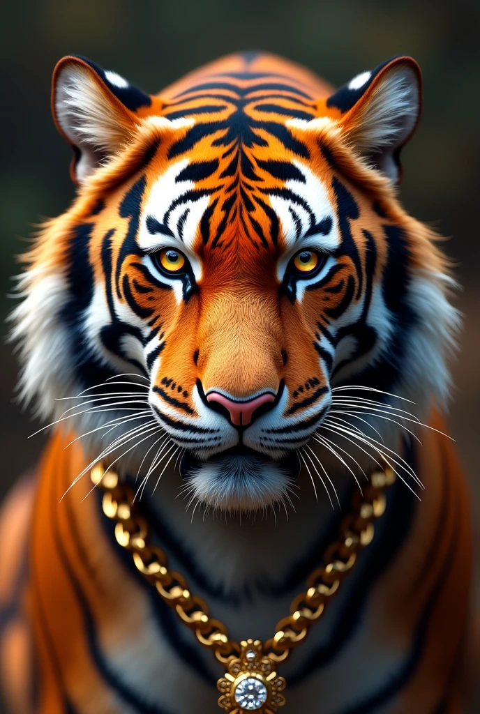 Can you mix a diamond, diamond, and gold to make a beautiful tiger chain 1 man Eyes should be in color
