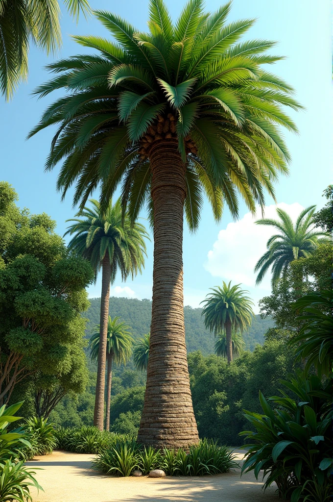 Fully grown Cuban bottle palm