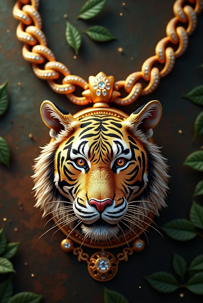 Can you mix a diamond, diamond, and gold to make a beautiful tiger chain 1 man Eyes should be in color