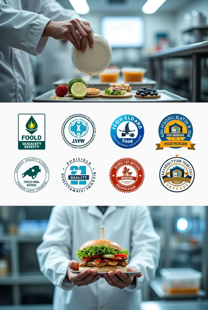 Quality and food safety certification related visuals
